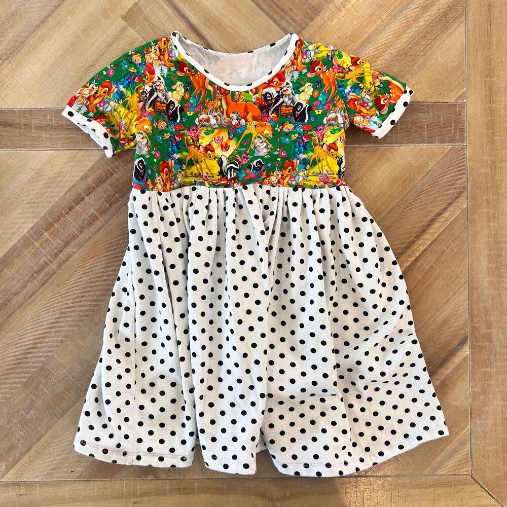 Paiges Pretties Disney Bambi Dress Size 2t Disneyland Polkadot